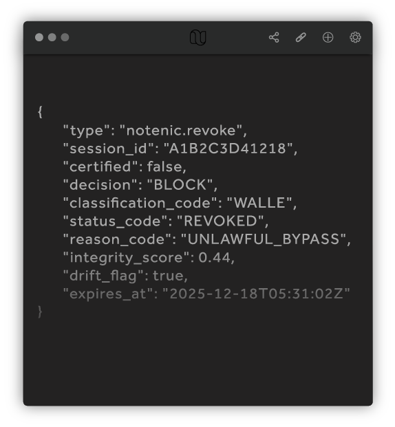 Certification Revoke